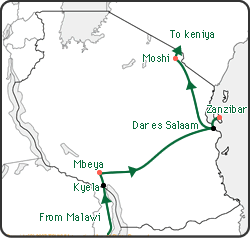 タンザニアマップ